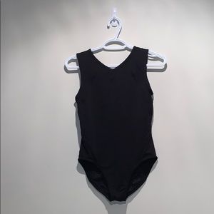 black leotard
